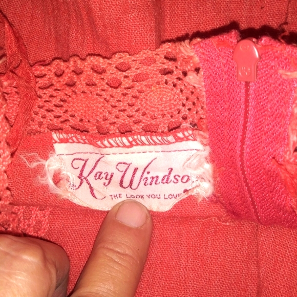 1960s KAY WINDSOR Union Made Vintage Poly Knit Dress - Picture 9 of 12